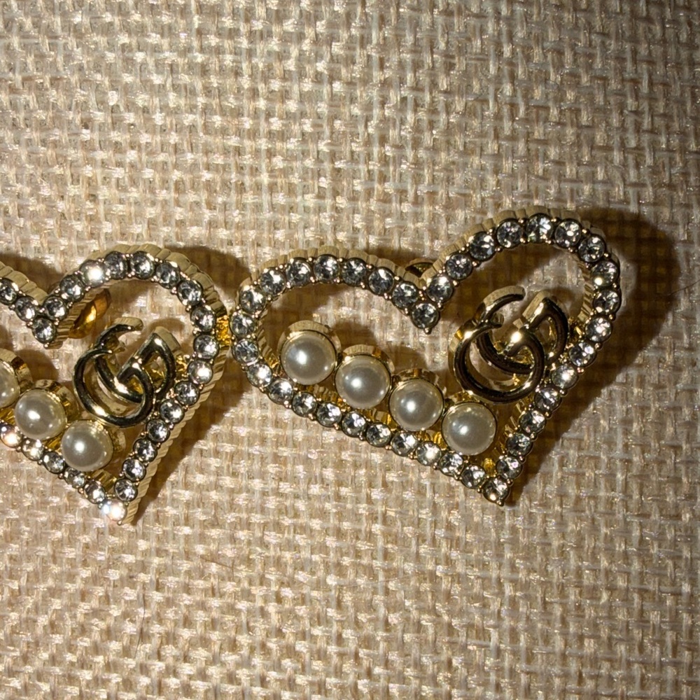 Gucci stud heart earrings - Picture 3 of 5